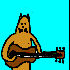 Groundhog with guitar